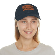 Load image into Gallery viewer, Go Farm Leather Patch Dad Hat — Rustic Farm Life Baseball Cap