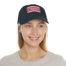 Load image into Gallery viewer, Go Farm Leather Patch Dad Hat — Rustic Farm Life Baseball Cap