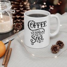 Load image into Gallery viewer, Coffee Lover Mug — Vintage Coffee Co. Logo Ceramic Mug (11oz &amp; 15oz)