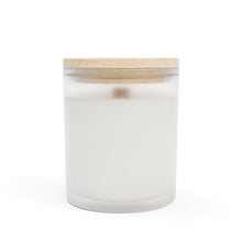 Load image into Gallery viewer, Floral Pink Blossom Frosted Glass Candle — 11oz Decorative Scented Candle