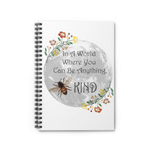 Load image into Gallery viewer, Spiral Notebook - Ruled Line - Bee Kind