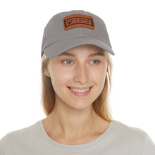 Load image into Gallery viewer, Go Farm Leather Patch Dad Hat — Rustic Farm Life Baseball Cap