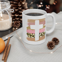 Load image into Gallery viewer, Cross Floral Mug 11oz