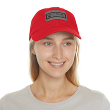 Load image into Gallery viewer, Go Farm Leather Patch Dad Hat — Rustic Farm Life Baseball Cap