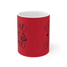 Load image into Gallery viewer, Mug — "Home Sweet Home" Red Ceramic Coffee Mug (11 oz)