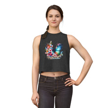 Load image into Gallery viewer, Butterfly Floral Crop Top — "Chasing sunshine and butterflies" Graphic Tank