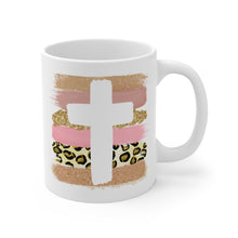 Load image into Gallery viewer, Cross Floral Mug 11oz