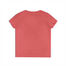 Load image into Gallery viewer, Chasing Sunshine and Butterflies V-Neck Tee — "Chasing sunshine and butterflies" Floral Graphic