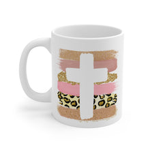 Load image into Gallery viewer, Cross Floral Mug 11oz