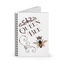 Load image into Gallery viewer, Queen Bee Spiral Notebook - Ruled Line