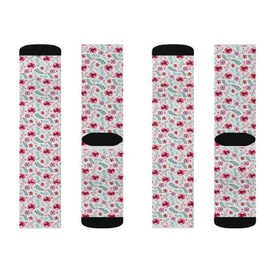 Floral Sublimation Socks