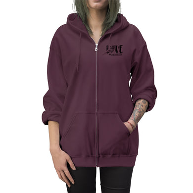 Teach Love Life Unisex Zip Up Hoodie