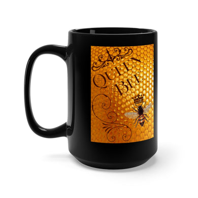 Queen Bee Black Mug 15oz