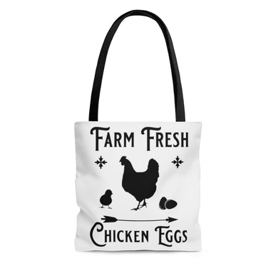 Farm Fresh Chicken Eggs AOP Tote Bag
