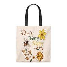 Load image into Gallery viewer, Don&#39;t Worry Be Happy Tote Bag - Vintage