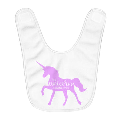 Be a Unicorn Fleece Baby Bib