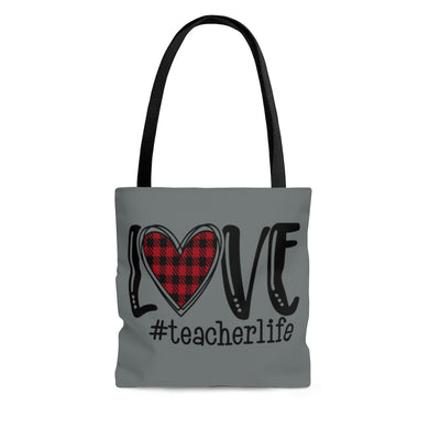 Teach Love Life AOP Tote Bag