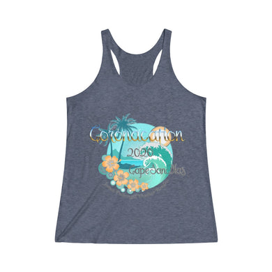 Coronacation Women's Tri-Blend Racerback Tank