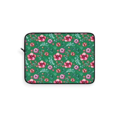 Floral in Green Laptop Sleeve