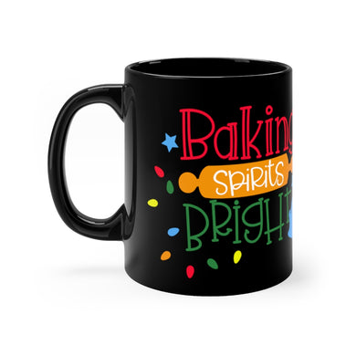 Baking Christmas Black mug 11oz