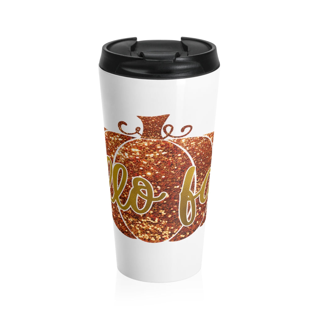 Hello Fall Stainless Steel Travel Mug