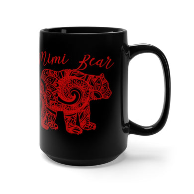 Mimi Bear Black Mug 15oz