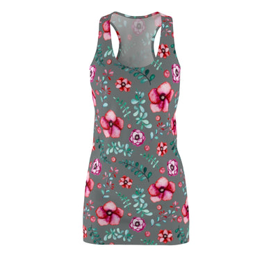 Floral Women's Cut & Sew Racerback Dress