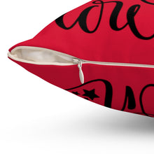 Load image into Gallery viewer, Santa Town Spun Polyester Square Pillow