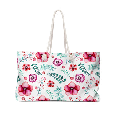 Floral In White Weekender Bag