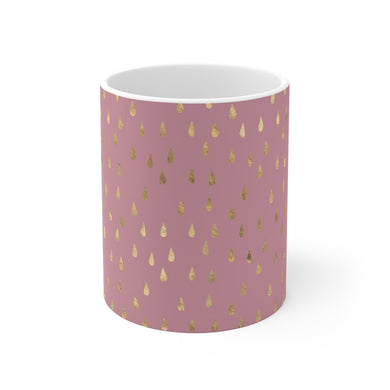 Pink Raindrops Mug 11oz