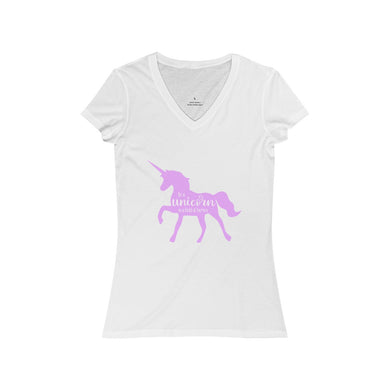 Be a Unicorn Women's Jersey Short Sleeve V-Neck Tee