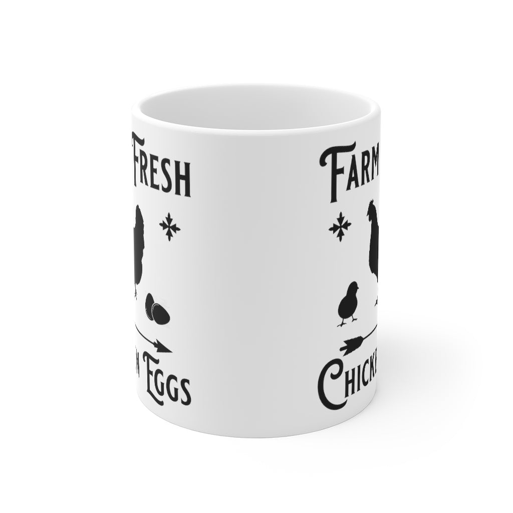 Farm Fresh Chicken Eggs Mug 11oz